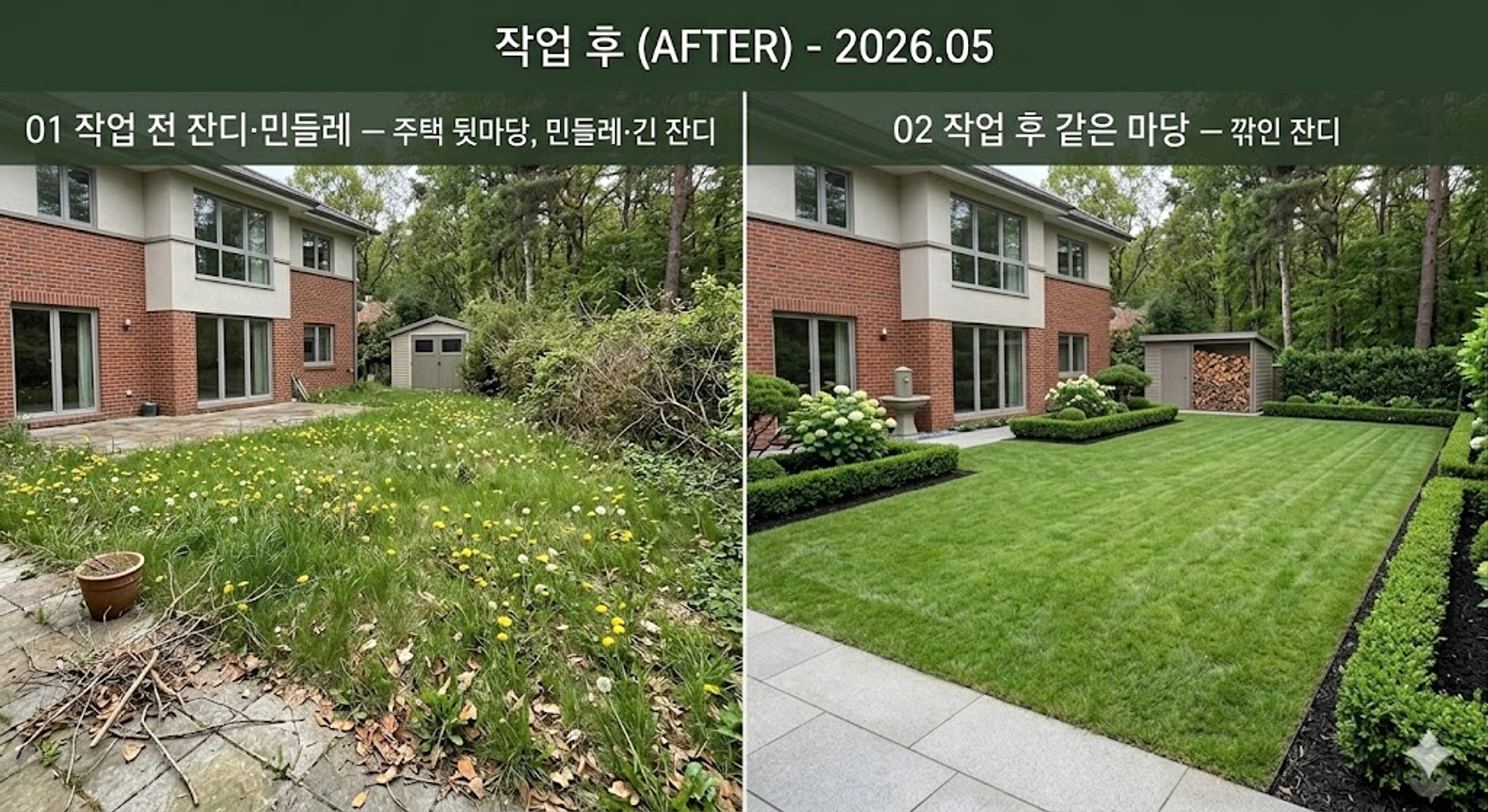 잔디 깎기 재안내